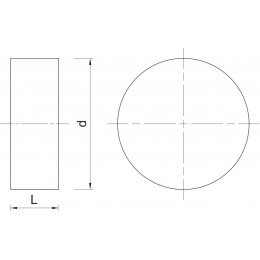 Neoporo tabletės smeigėms R-TFIX-8S-X 63x10 mmR-TFIX-CAP63-EPS-G