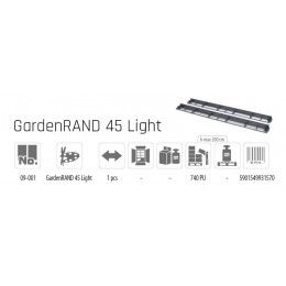 lastikiniai bortai GardenRAND 45 Light, 1000x80x45 mm