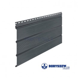 Perforuotas profilis pakalimui SOFFIT Tamsiai pilkas, 3.39 m x 0.305 m, Boryszew