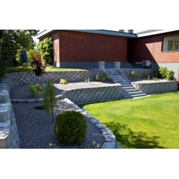 Grafito Bender Megastone 100 rund 360x200x100 mm betono blokas, Benders I Prestėja