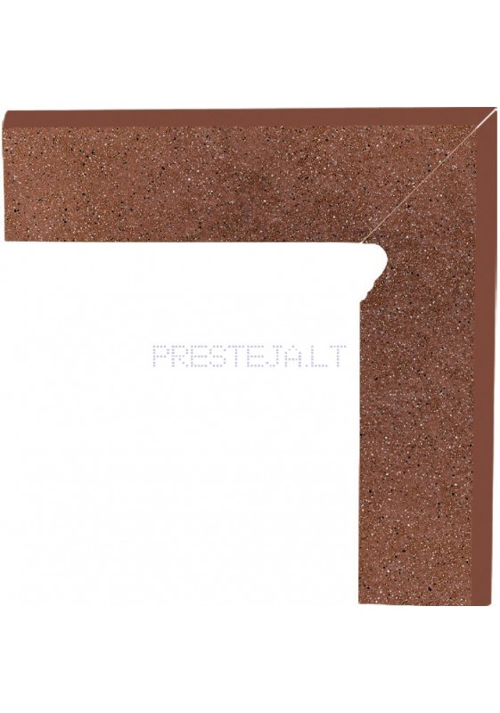 30 x 8.1 x 1.1 cm TAURUS BROWN 2ELEM DEŠININĖ, klink. grindjuostė, Ceramika Paradyz I Prestėja