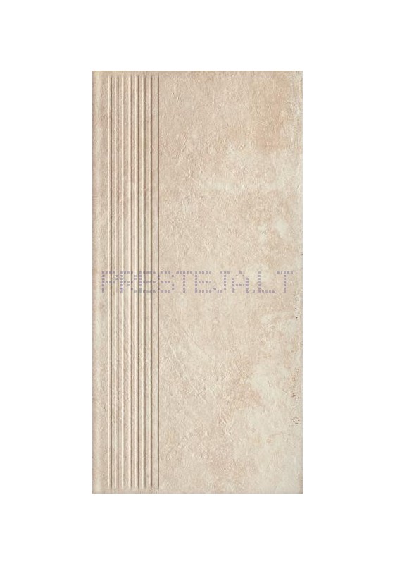 60 x 30 x 0.85 cm SCANDIANO BEIGE STOP PROSTA, klink. pakopa, Ceramika Paradyz I Prestėja