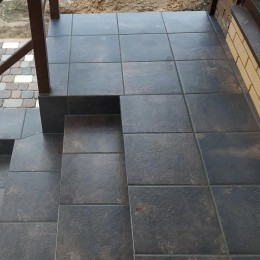 30 x 30 x 1.1 cm SCANDIANO BROWN STOP NAROZNA STR, klink. pakopa, Ceramika Paradyz I Prestėja