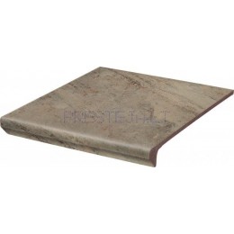 30x33x1.1 cm MATTONE PIETRA BEIGE STOP PROSTA KAP, klink. pakopa, Ceramika Paradyz I Prestėja