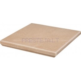 33x33x1.1  cm MATTONE SABBIA BEIGE STOP PROSTA KAP, klink. kampinė pakopa, Ceramika Paradyz I Prestėja