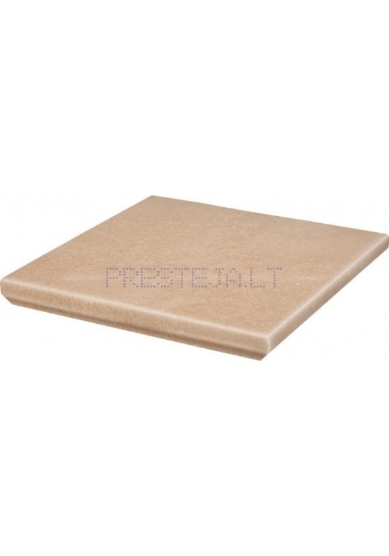 33x33x1.1  cm MATTONE SABBIA BEIGE STOP PROSTA KAP, klink. kampinė pakopa, Ceramika Paradyz I Prestėja