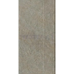 60 x 30 x 0.85 cm EREMITE TAUPE STR MAT, klink. pakopa, Ceramika Paradyz