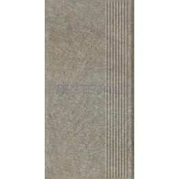 60 x 30 x 0.85 cm EREMITE TAUPE STR MAT, klink. pakopa, Ceramika Paradyz