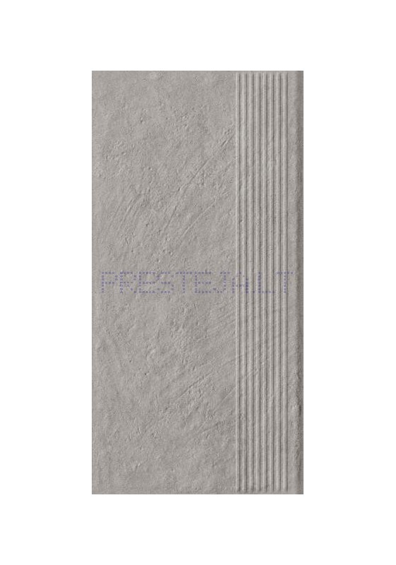 60 x 30 x 0.85 cm CARRIZO GREY STOP PROSTA STR MAT, klink. pakopa, Ceramika Paradyz