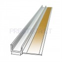 PROFSTAR PVC deformacinis, sujungimo su langu profilis 108 be tinklelio, 6x2400 mm I PRESTĖJA