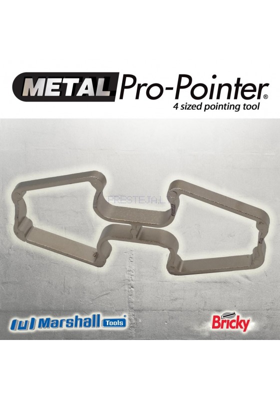 Mūro rieviklis siūlėms, metalinis Pro Pointer, MARSHALL TOOL I Prestėja