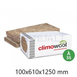 Vata plokštinė Climowool Board M 35, 100x610x1250mm - Prestėja