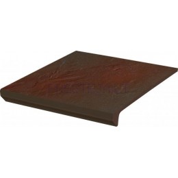 33 x 30 x 1.1 cm SEMIR BROWN STOP PROSTA KAP , klink. pakopa, Ceramika Paradyz I Prestėja