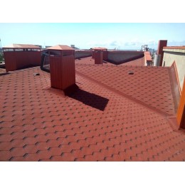 Bituminės čerpės Roofshield, Standart raudonos sp.